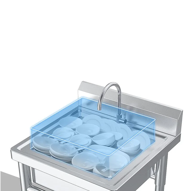 Commercial Kitchen Double Sink - Kitchen Sink—Commercial Cafeteria and Restaurant Double-Basin