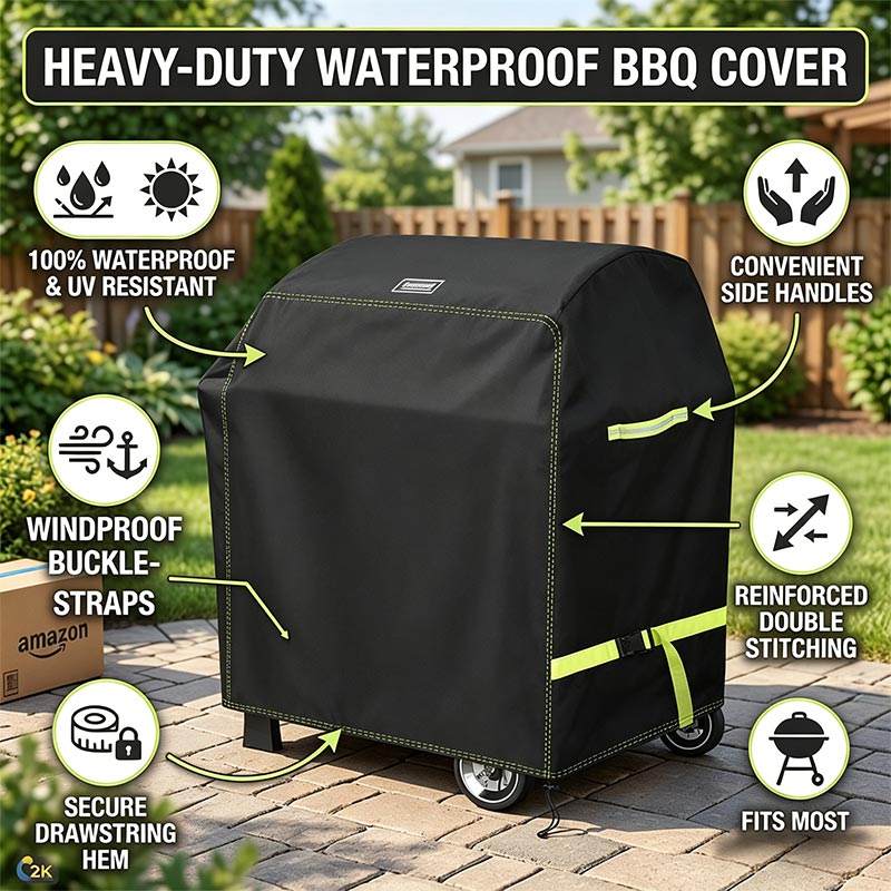 420D Outdoor Barbecue Cover, M - Commercial Kitchen Vent Hood 评论和价格