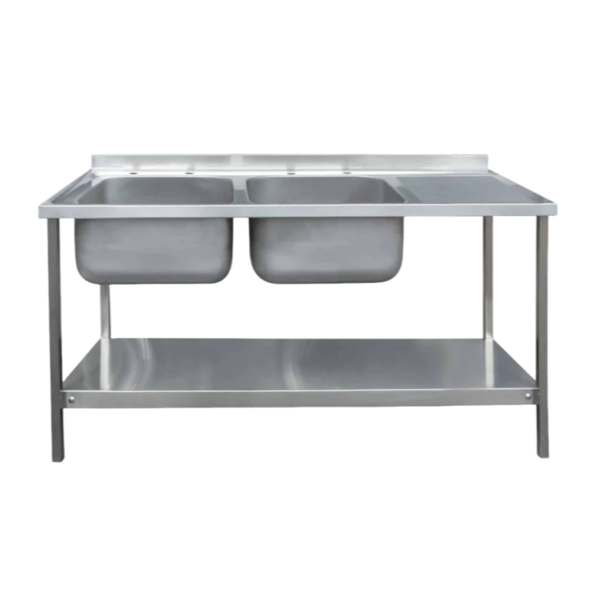 Commercial Restaurant Kitchen  - Commercial Kitchen Double Sink 评论和价格