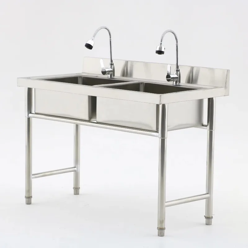 Commercial Kitchen Equipment R - Commercial Kitchen Double Sink 评论和价格