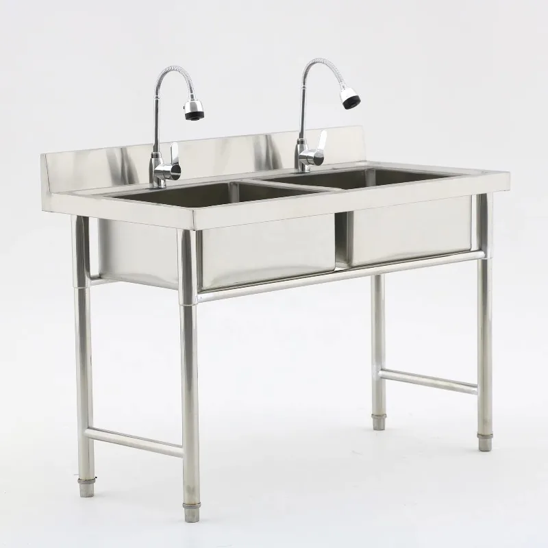 Commercial Kitchen Equipment R - Commercial Kitchen Double Sink 评论和价格