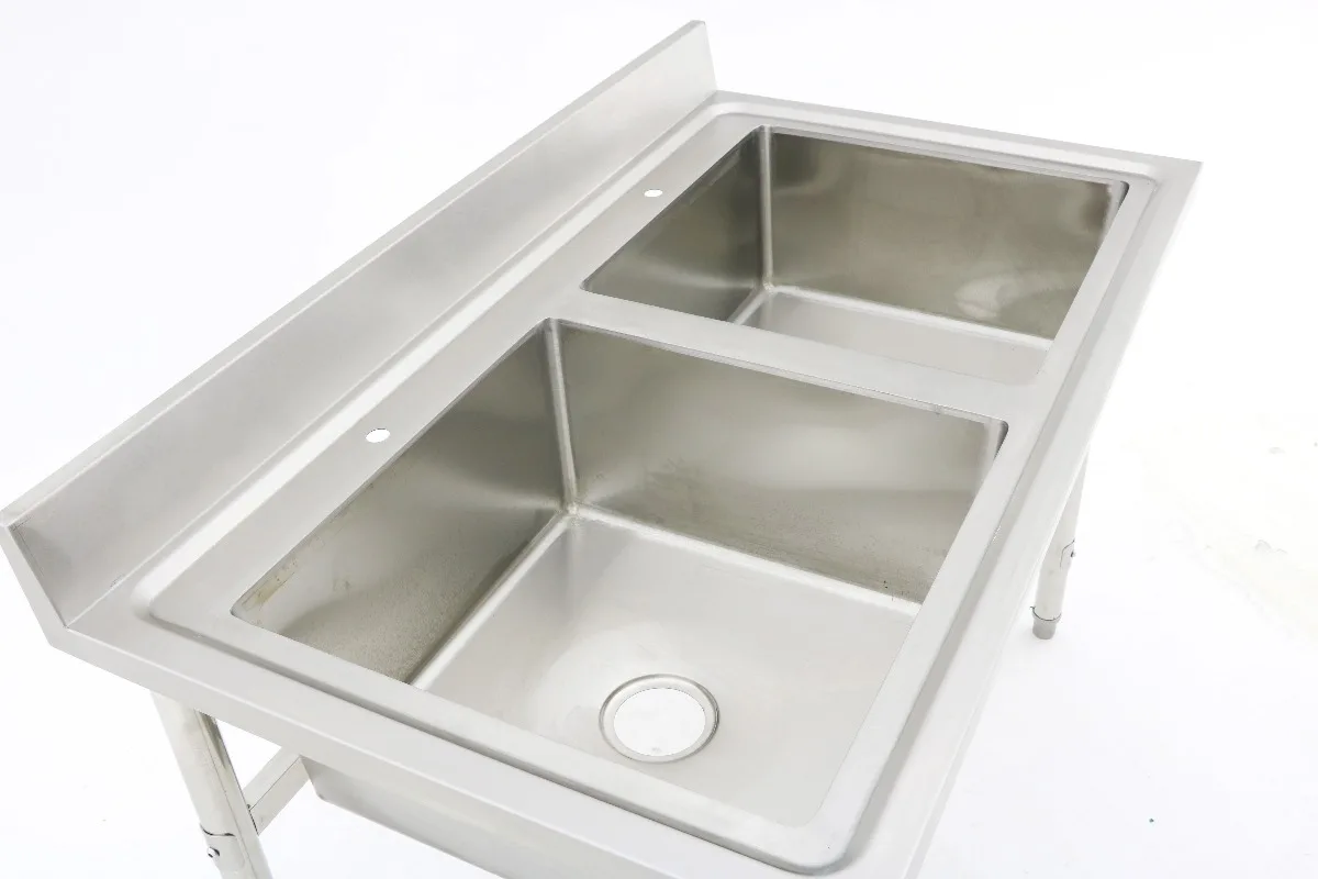Commercial Kitchen Equipment R - Commercial Kitchen Double Sink 评论和价格
