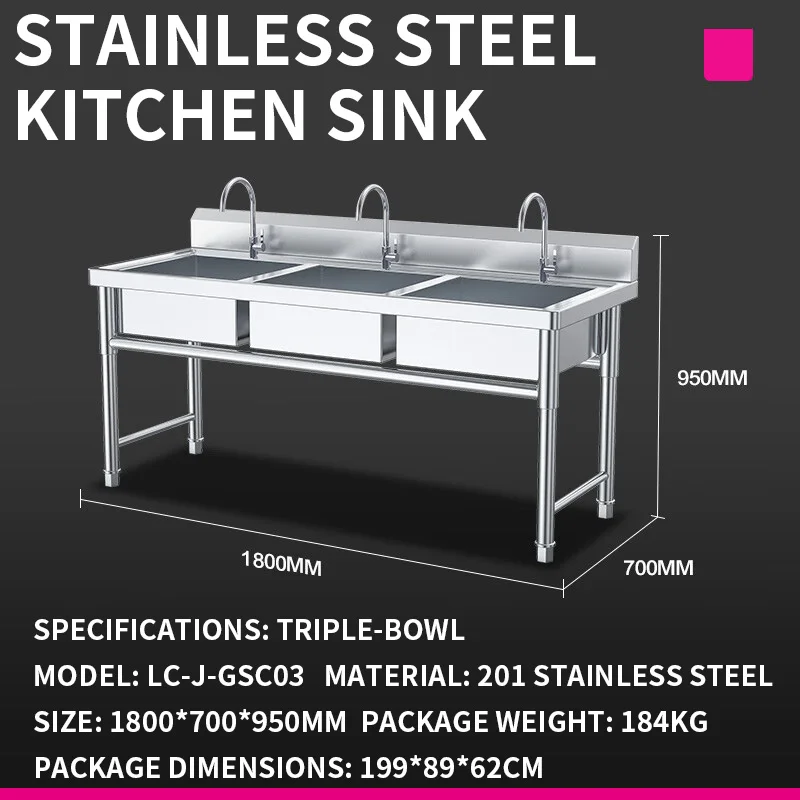 Kitchen Sink—Commercial Cafete - Commercial Kitchen Double Sink 评论和价格