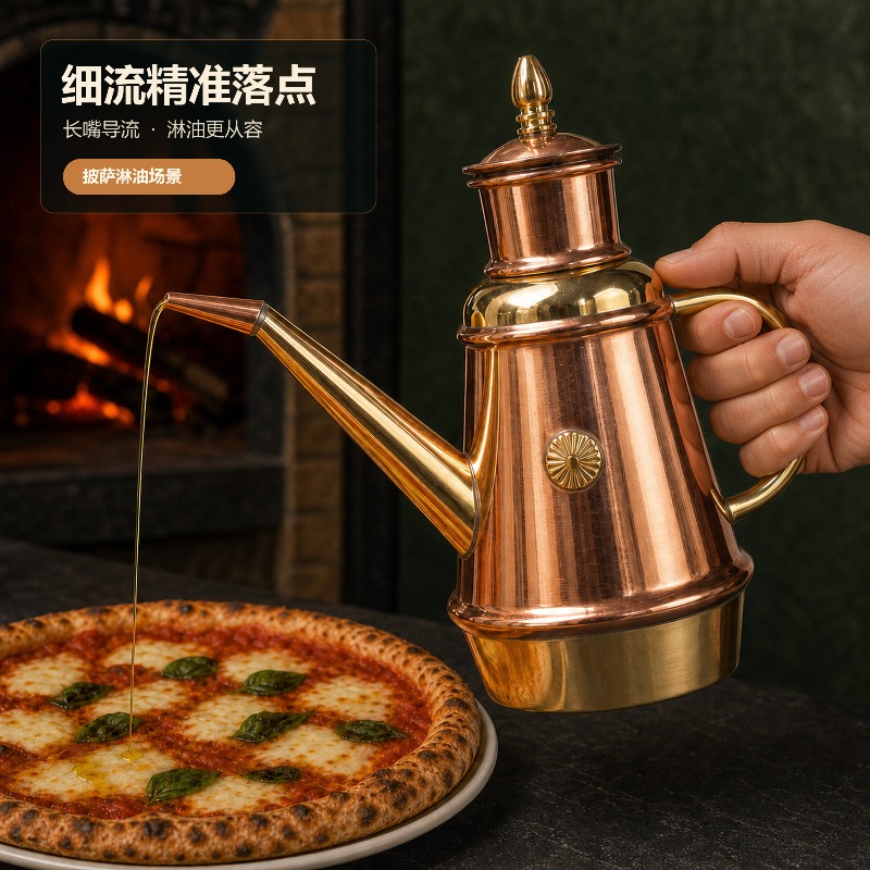 Handmade Copper Oil Pot Italia - Commercial Kitchen Utensils 评论和价格