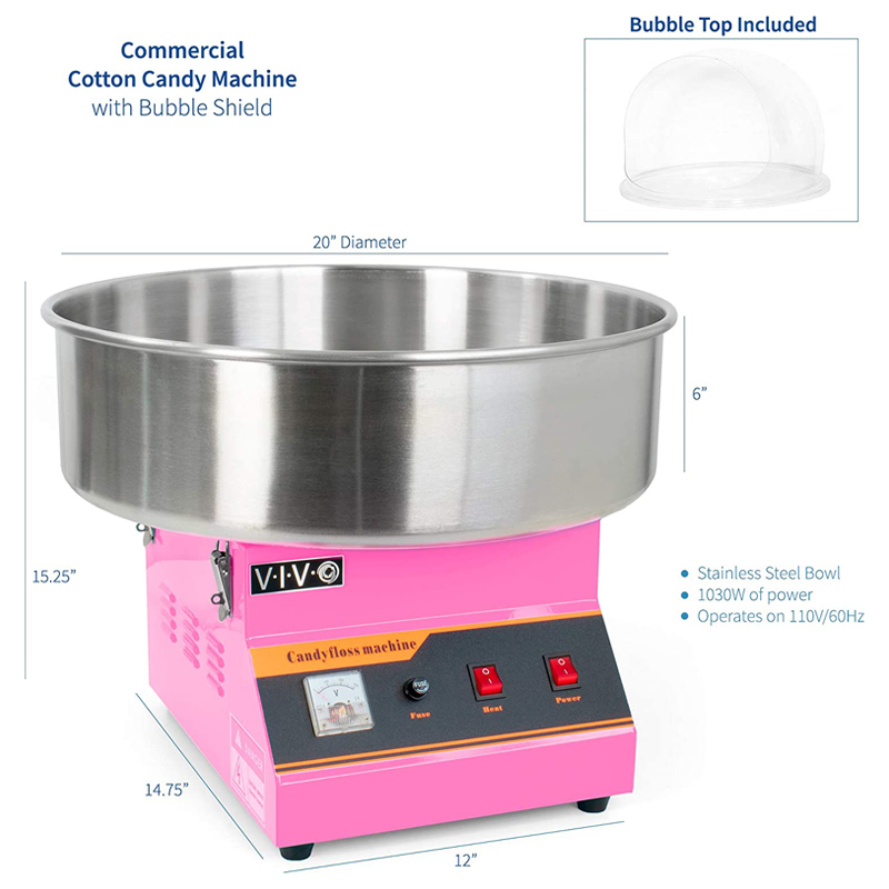 New Electric Mini Cotton Candy - Candy Floss Machine Commercial 评论和价格