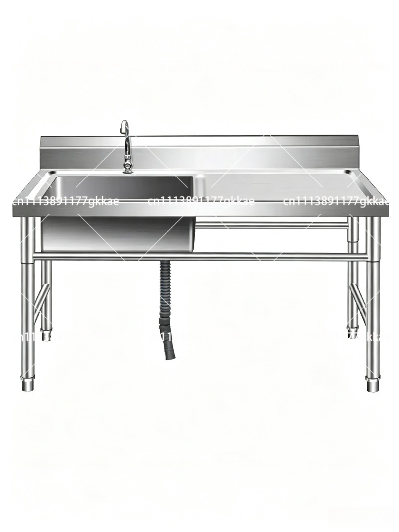 Thickened 304 Stainless Steel  - Commercial Kitchen Double Sink 评论和价格