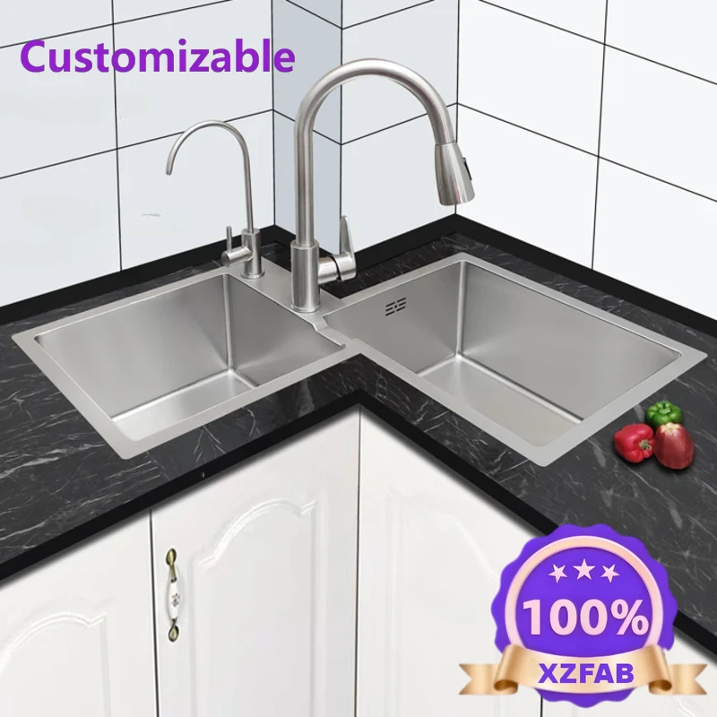 Factory Direct 2026 Long - las - Commercial Kitchen Double Sink 评论和价格
