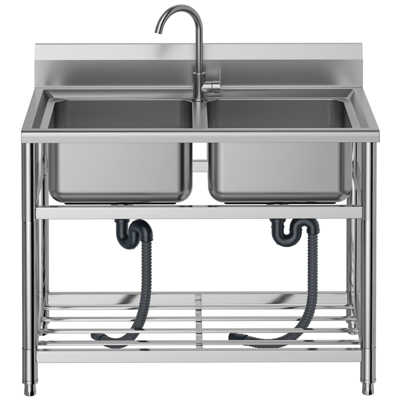 2026-stainless steel pool kitc - Commercial Kitchen Double Sink 评论和价格