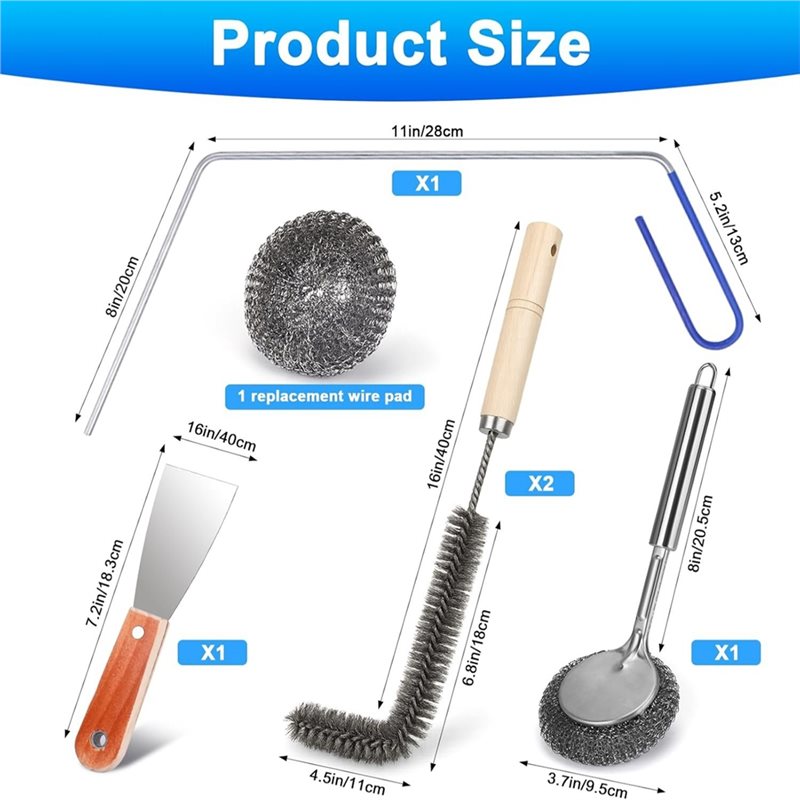 ABUN-Deep Fryer Cleaner Brush  - Commercial Kitchen Deep Cleaning 评论和价格