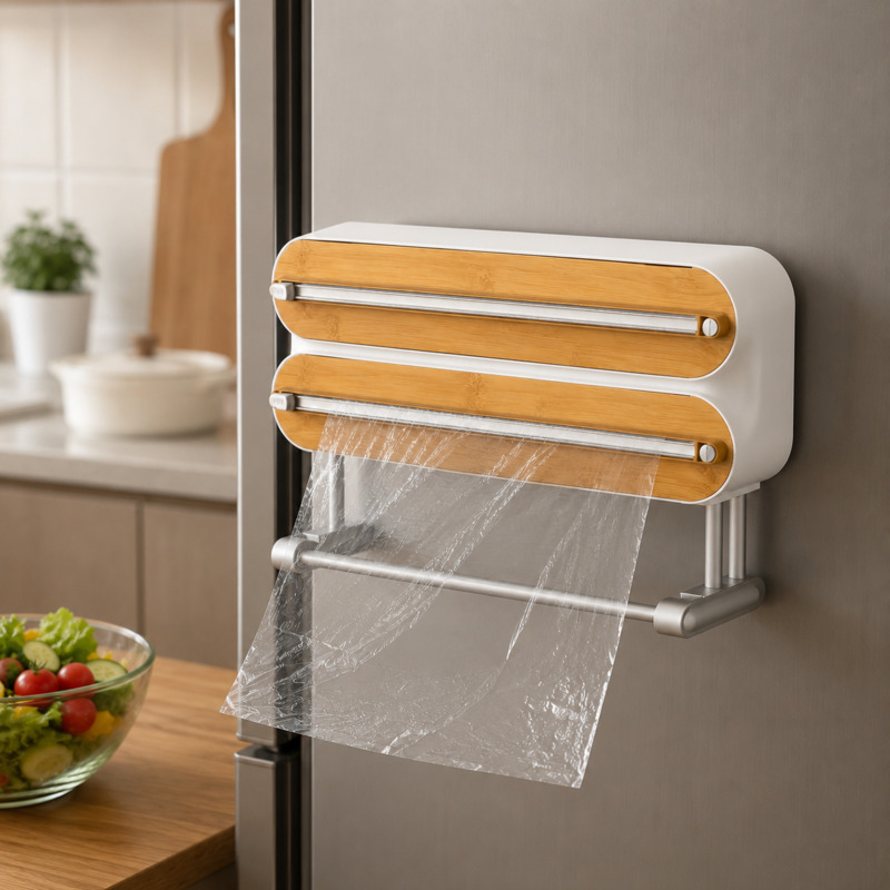 Magnetic Food Wrap Cutter Disp - Commercial Kitchen Utensil Organizer 评论和价格