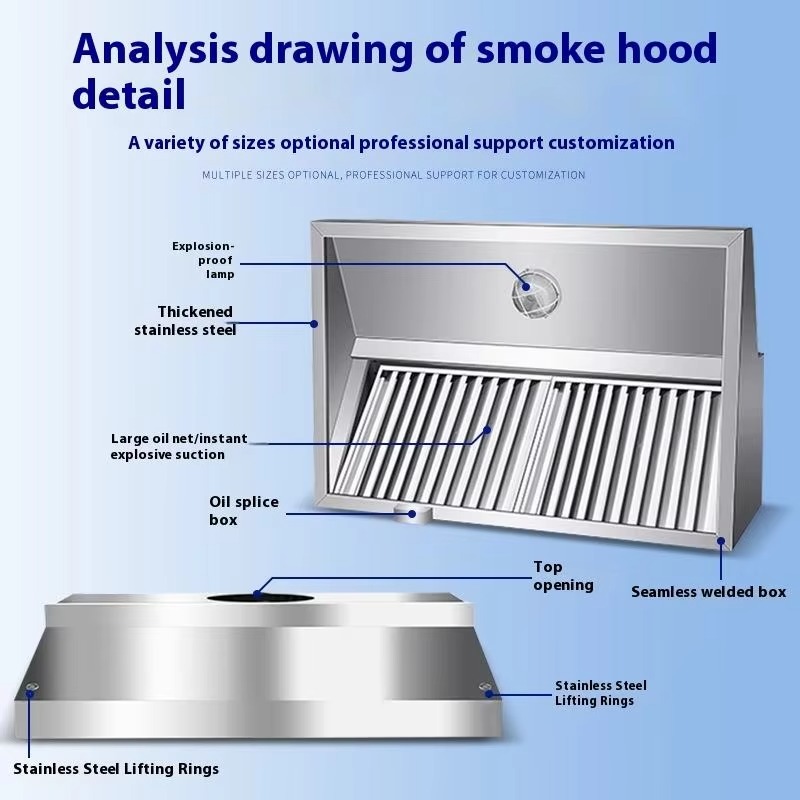 Kitchen Cooker Slim Line Exhau - Commercial Kitchen Hood Exhaust Fans 评论和价格