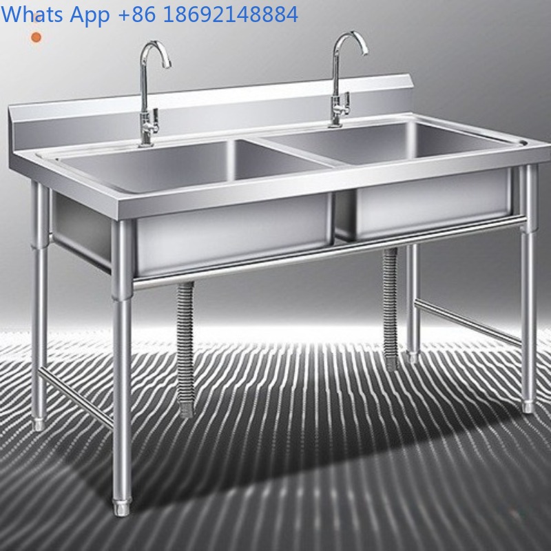 Commercial Stainless Steel Sin - Commercial Kitchen Double Sink 评论和价格