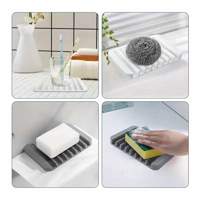 New 1PC Silicone Draining Soap - Commercial Kitchen Utensil Organizer 评论和价格