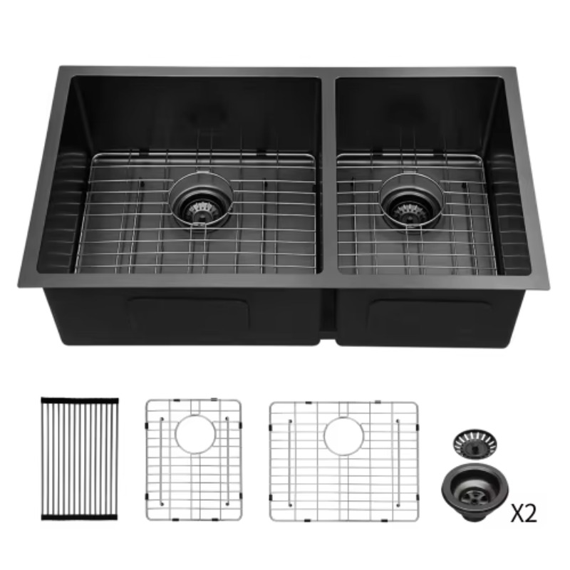 ATV Modern Large Double Bowl K - Commercial Kitchen Double Sink 评论和价格