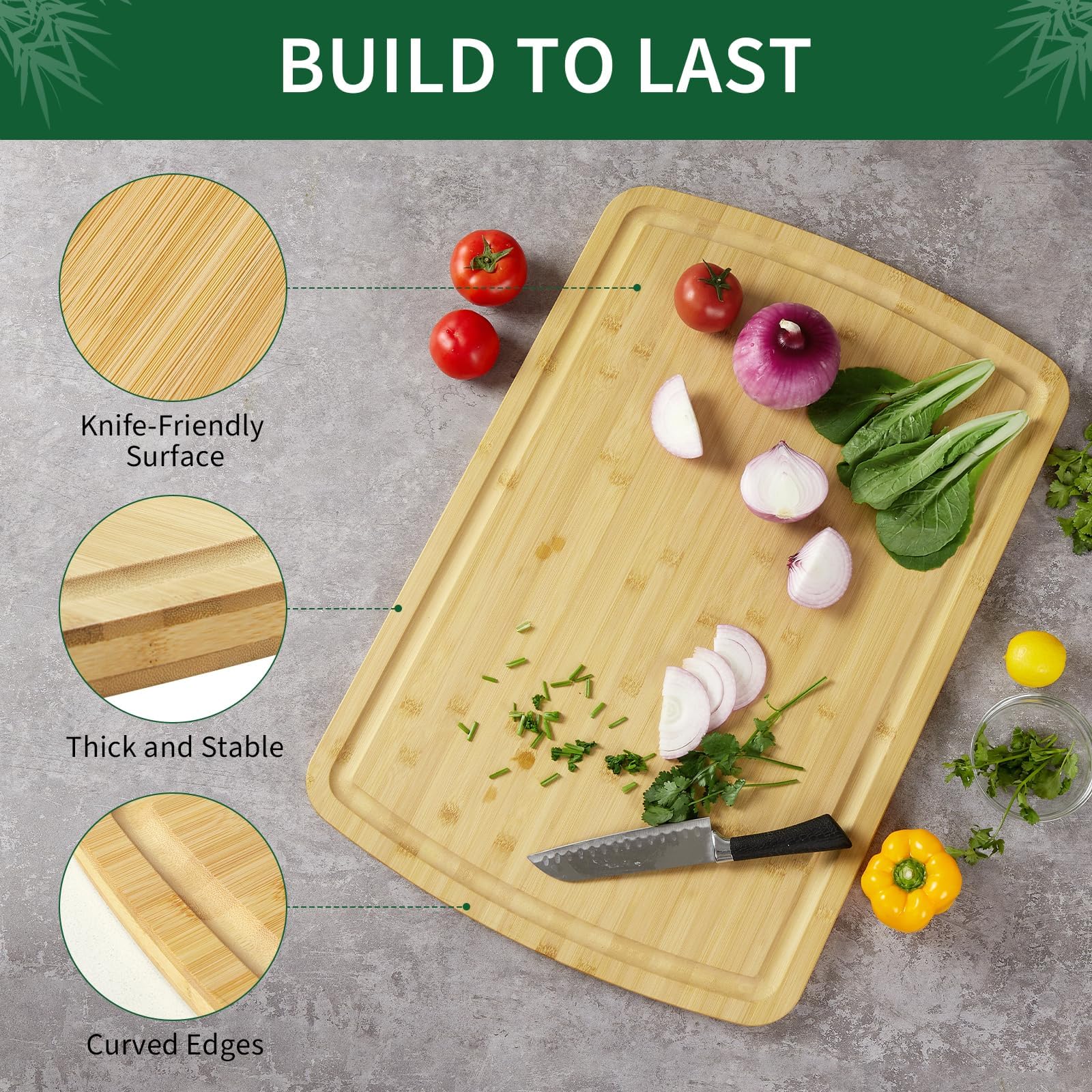 30x20 Inch Large Bamboo Cuttin - Commercial Kitchen Deep Cleaning 评论和价格